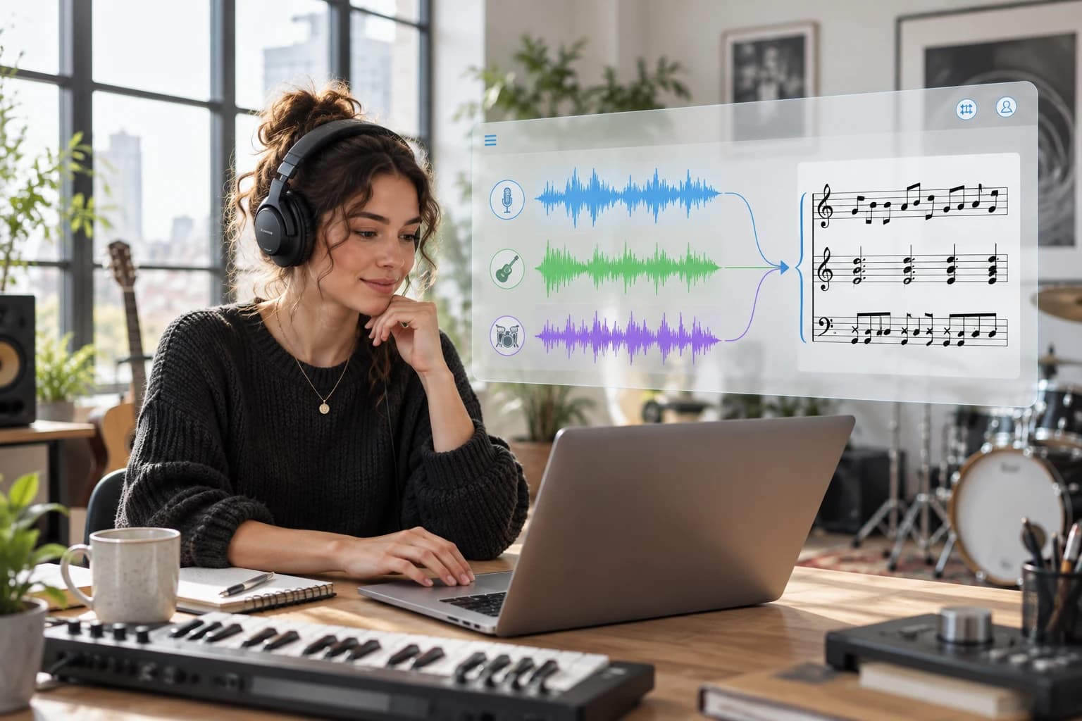 Reads a full mix, not one isolated instrument