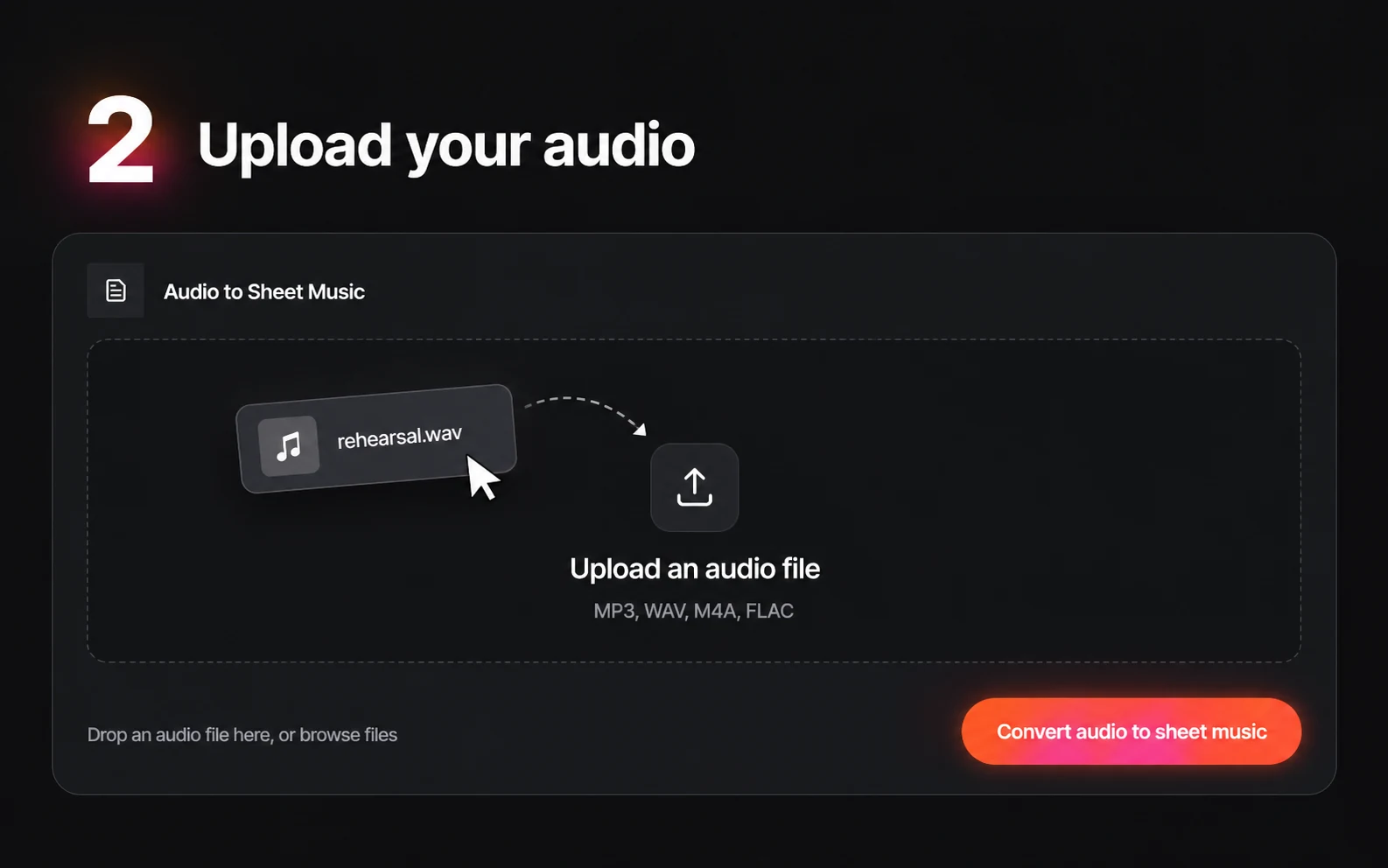 Step 2: Upload the file