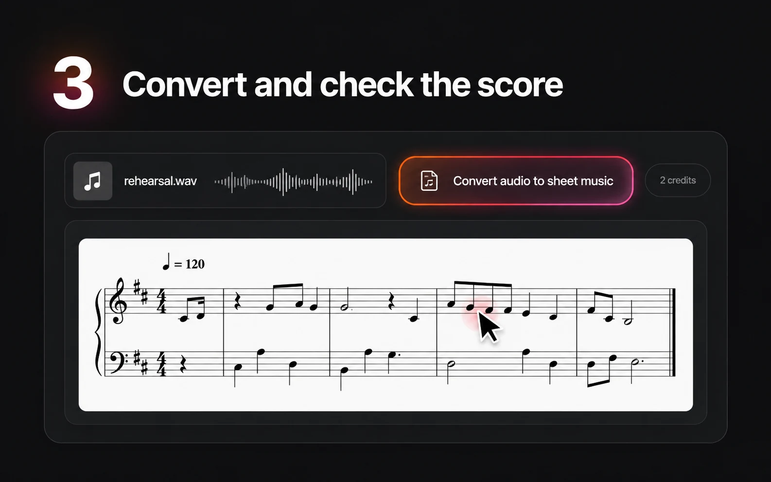 Step 3: Run the conversion and check the image